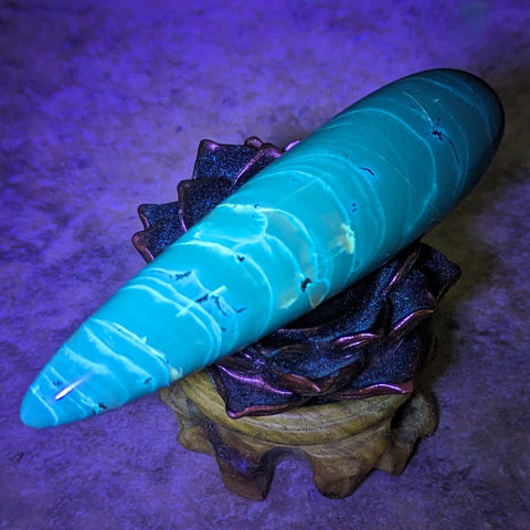 Blue Amber Wand~CRIBAW03