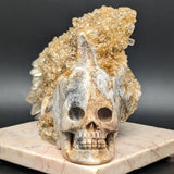 Quartz on Matrix Skull Carving~CRQMTSKL