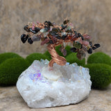 Angel Aura & Mixed Tourmaline Gem Tree~CRAAMTGT