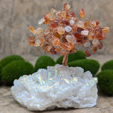 Angel Aura & Carnelian Gem Tree~CRAACNGT