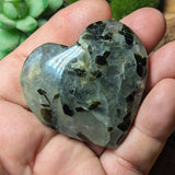 Epidote in Prehnite Heart~CRCEPHT2