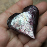 Lithium Lepidolite Heart~CRLLHRT2