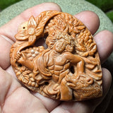 "Red Malachite" Harmony Carving~CRCRV045