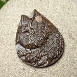 Tiger Eye "Phoenix Rising" Carving~CRCRV003