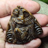 Tiger Eye "Angel's Prayer" Carving~CRCRV090