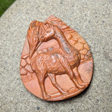 "Red Malachite" Dolly Llama Carving~CRCRV154