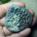 Limestone "Art Nouveau Flower Carving II" Carving~CRCRV028