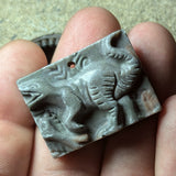 Limestone "T-Rex" Carving~CRCRV124