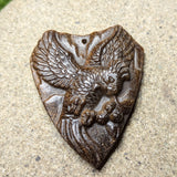 Tiger Eye "Tropical Bird" Carving~CRCRV018