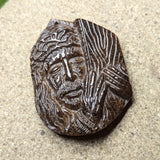 Tiger Eye "Passion of Christ" Carving~CRCRV049