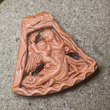 "Red Malachite" Mother & Child Angels Carving~CRCRV098