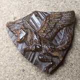 Tiger Eye "Angel Dog" Carving~CRCRV105