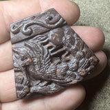 Jasper Peacock Carving~CRCRV030