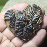 Tiger Eye "Winged tiger" Carving~CRCRV010