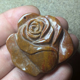 Jasper Rose Carving~CRCRV081