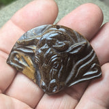 Tiger Eye "Ferdinand the Bull" Carving~CRCRV119