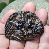 Tiger Eye "Angel Lovers" Carving~CRCRV092