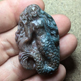 Fancy Jasper Mermaid Carving~CRCRV034