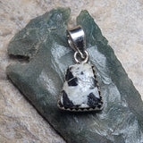 White Buffalo Turquoise Pendant~JSSWBTP2