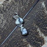 White Buffalo Turquoise Pendant~JSSWBTP1