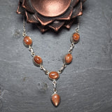 Sunstone Necklace~JSUNNECK