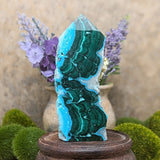 Malachite and Chrysocolla Tower~CRMALCH1