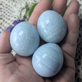 Blue Calcite Egg~CRBLCEGG