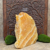 Yellow Calcite Display Carving~CRYCALD1