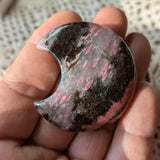 Silicified Rhodonite "Blood Moon" Carving~CRRHBMC2