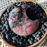 Silicified Rhodonite "Blood Moon" Carving~CRRHBMC3