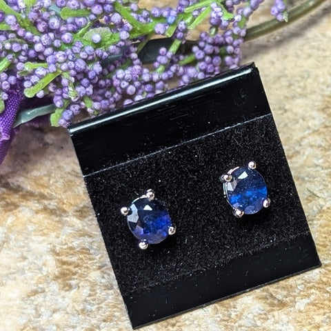 Sapphire Post Earrings~JSSSPEAR