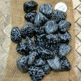 Tumbled Snowflake Obsidian~TUMSNOB