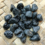 Tumbled Snowflake Obsidian~TUMSNOB