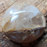 Golden Healer Quartz Palm Stone~CRGHQP07