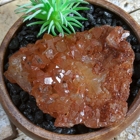 Tangerine Quartz Cluster~CRTQTZ07