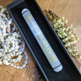 Etched Selenite Chakra Wand~ CRSELCWD