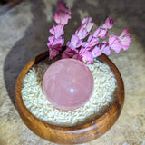 Star Rose Quartz Sphere~CRSRQSP3