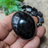 Black Tourmaline Palm Stone~CRBTPS07