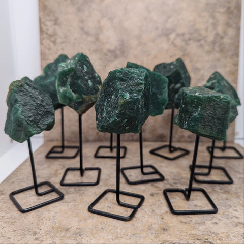 Green Aventurine Chunk on Stand~CRGRASTD