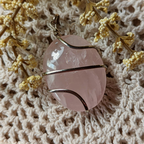 Rose Quartz Pendant~JSPRQP08