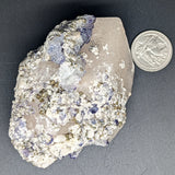 Blue Fluorite, Calcite & Pyrite~CRBFLCPP