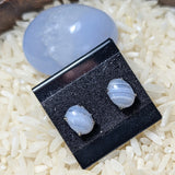 Blue Lace Agate Post Earrings~JSSBLA04