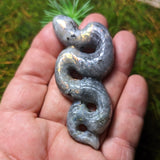 Labradorite Snake Carving~ CRLABRSC