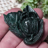 Bloodstone Flower Carving~CRBSFCRV